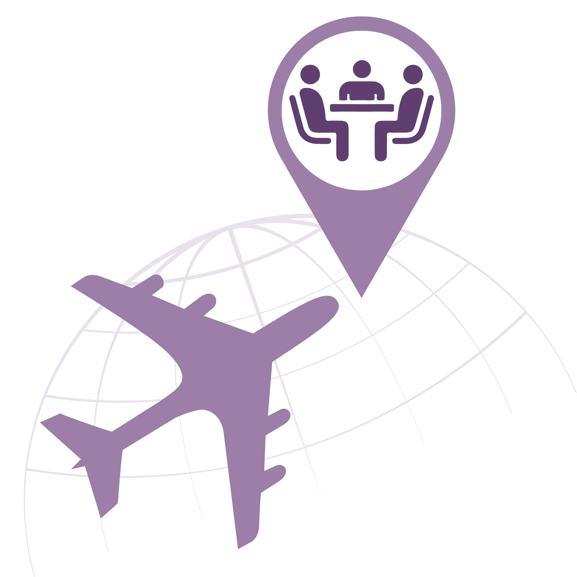 Graphic: travel for destination meetings